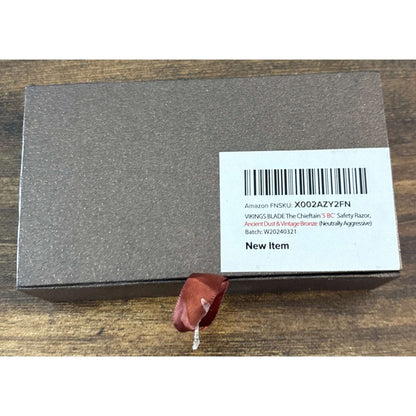Vikings Blade The CHIEFTAIN 5 BC Safety Razor Ancient Dust Vintage Bronze Kit