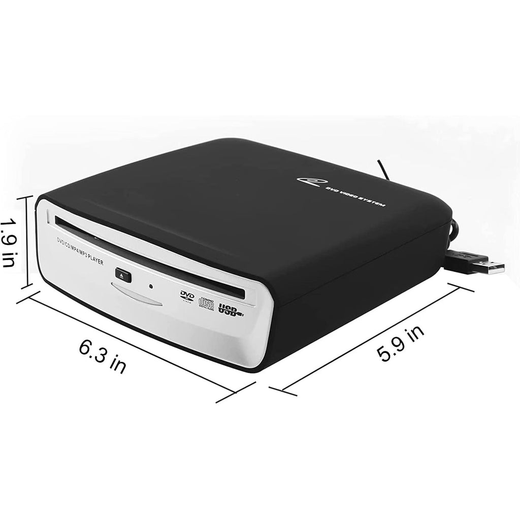 Portable External USB & Bluetooth Car DVD CD MP4 MP3 Player Plug & Play SX2800A