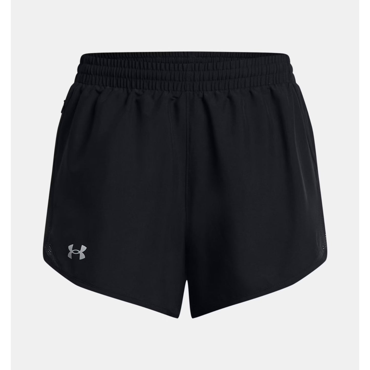 NEW Under Armour UA Fly By 3" Shorts Women's Medium Black / Reflective - 001