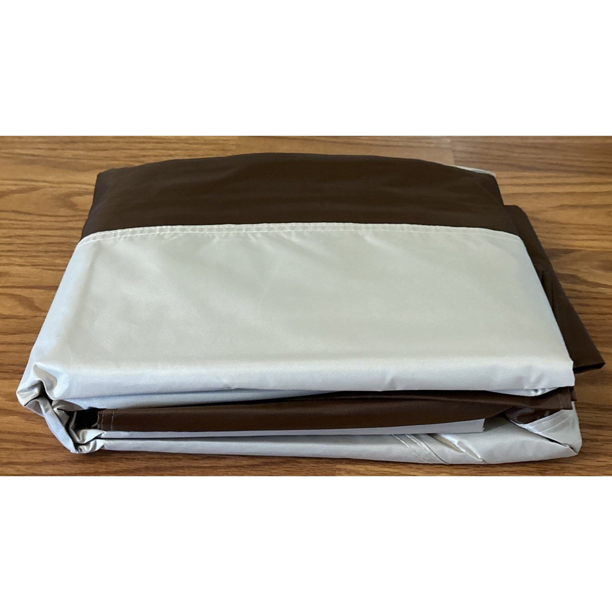 12x12 Gazebo Canopy Top Replacement Cover 2Tier UV Block Waterproof Beige Brown