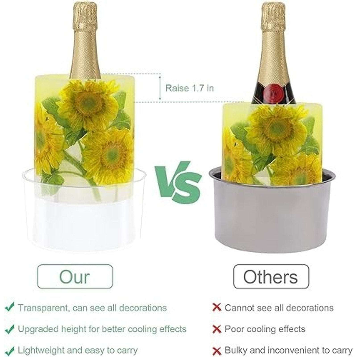 DIY Bottle Chiller Ice Bucket Mold CREATE ONE FOR EVERY SEASON Wine Champagne++