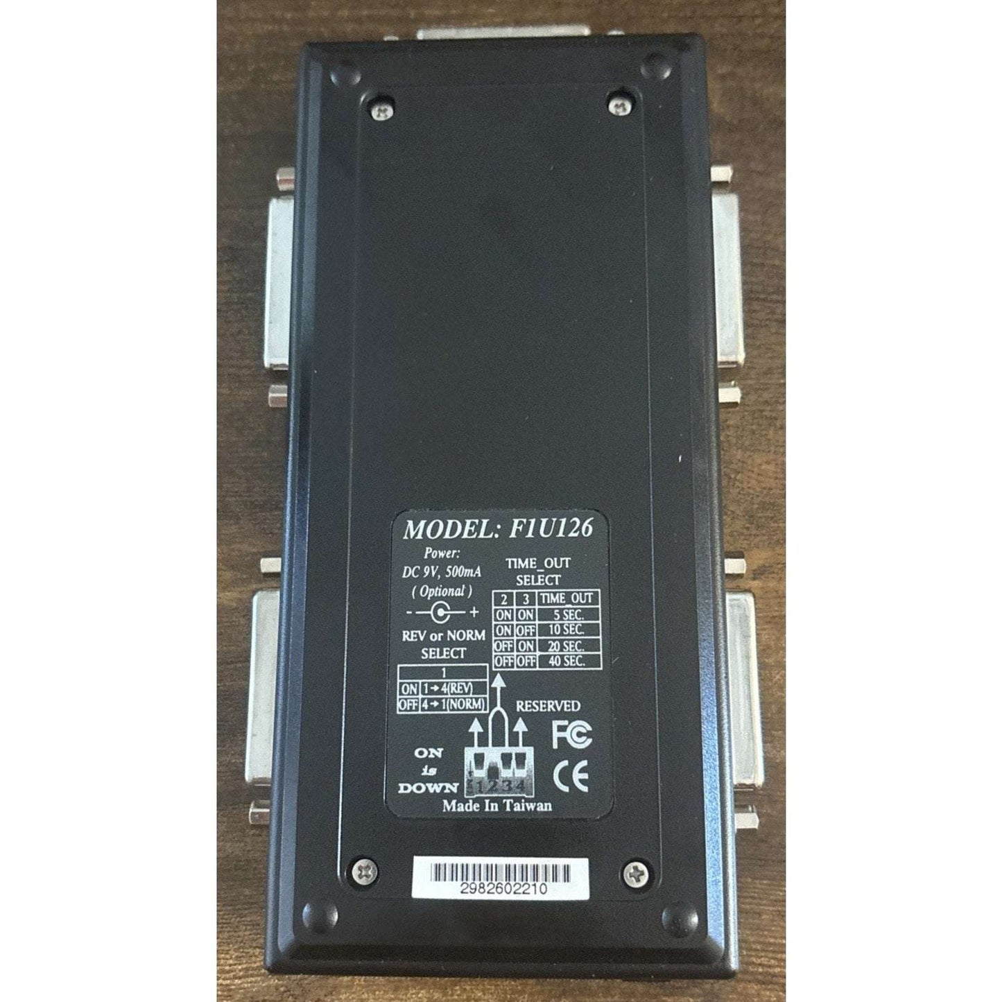 Belkin F1U126-KIT Bitronics Data AutoSwitch 4 Parallel Port IEEE 1284 Cable Incl