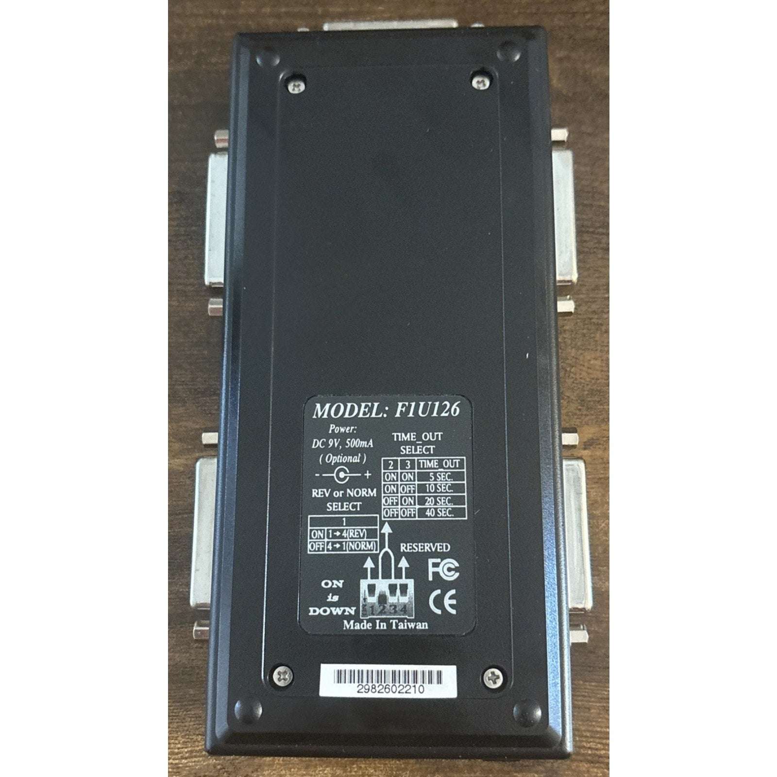 Belkin F1U126-KIT Bitronics Data AutoSwitch 4 Parallel Port IEEE 1284 Cable Incl