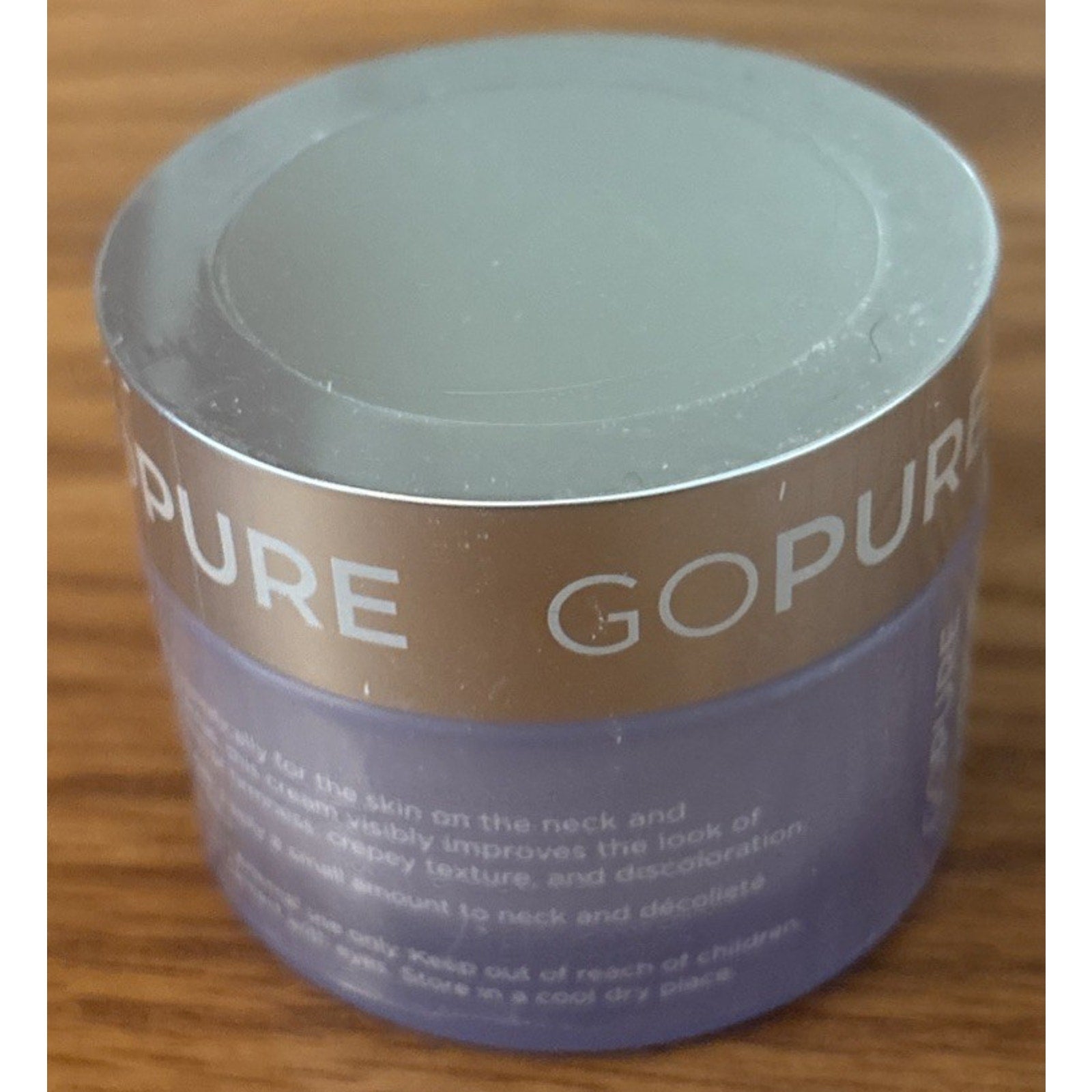 GoPure Tighten & Lift Neck Firming Cream Hyaluronic Acid Caffeine 1.7oz 04/2027