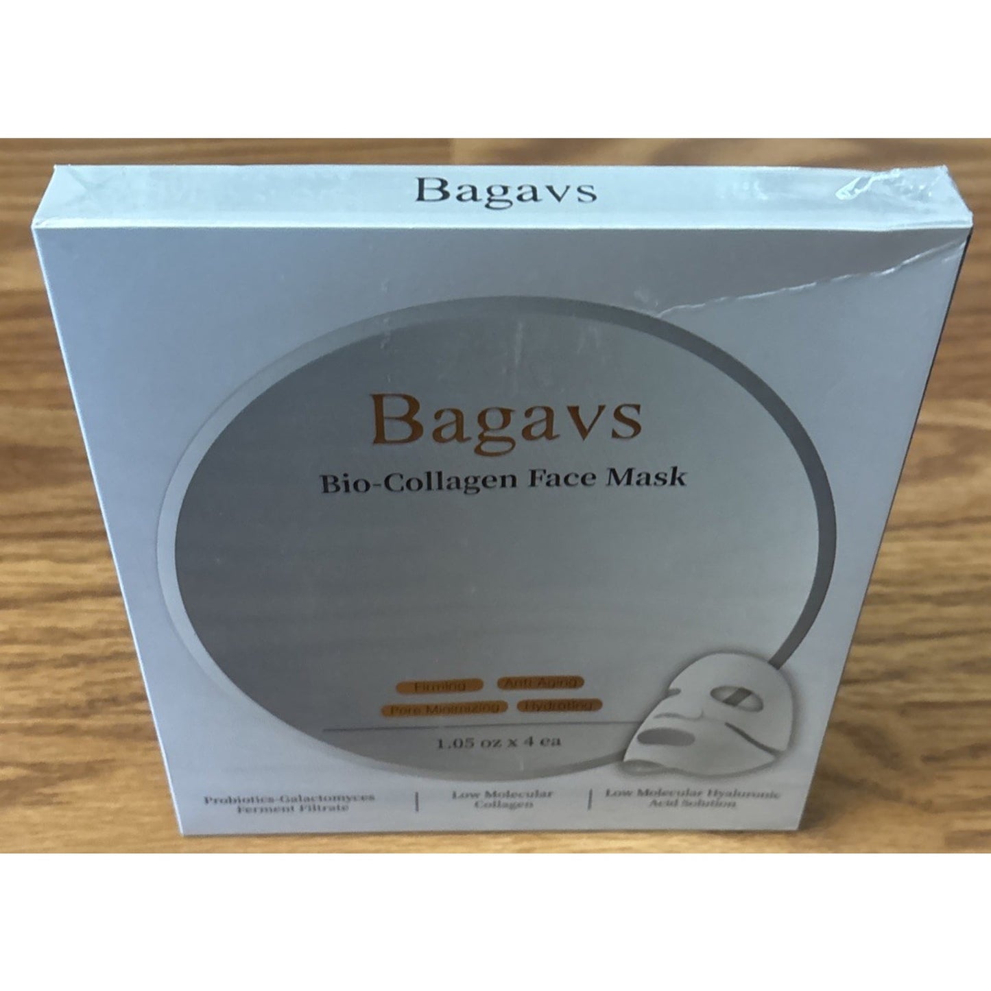 8 x Bagavs Collagen Face Mask Probiotics Hyaluronic Acid Firming Pore Minimizing