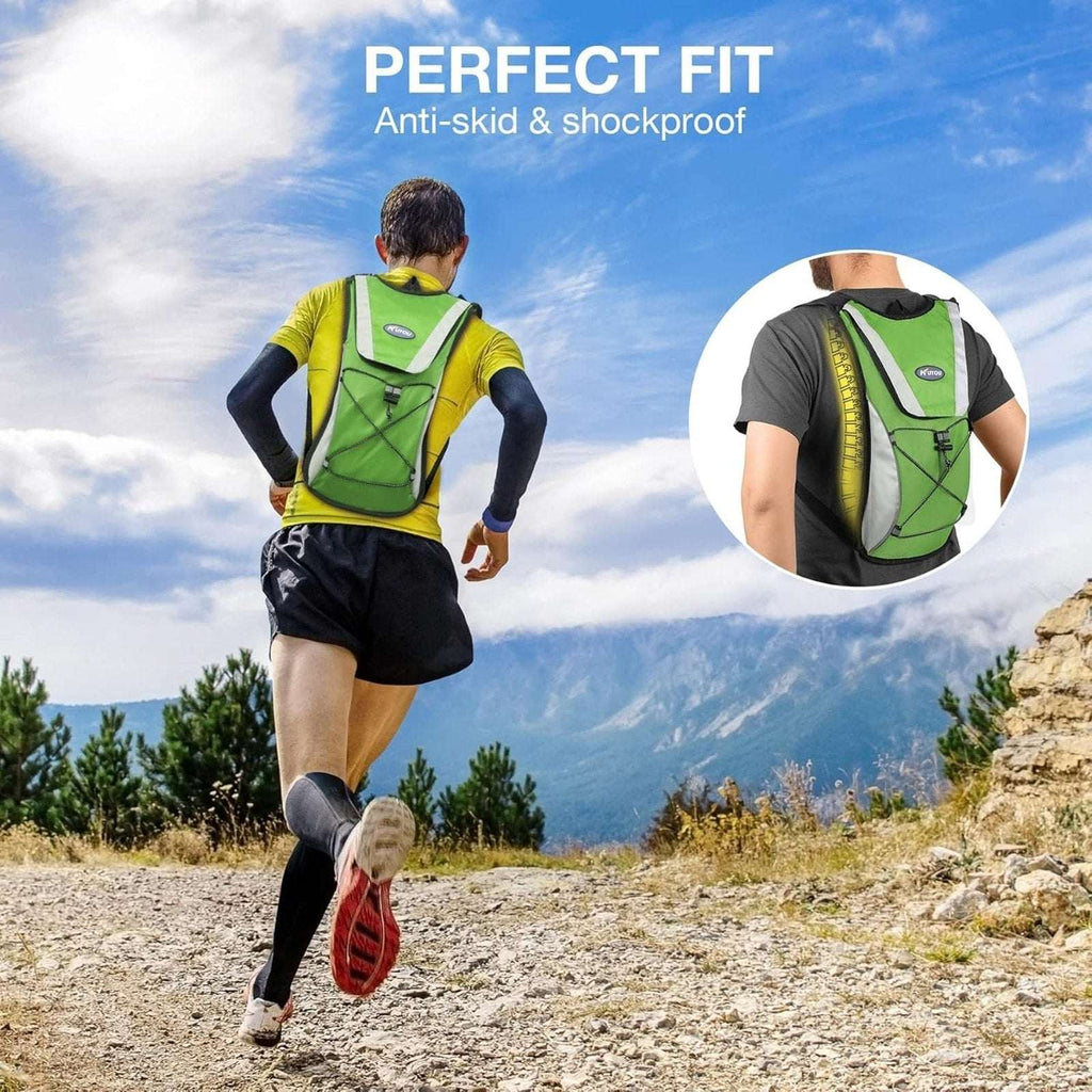 Insulated Hydration Backpack w/ 2L Bladder Lightweight Running Biking Festival