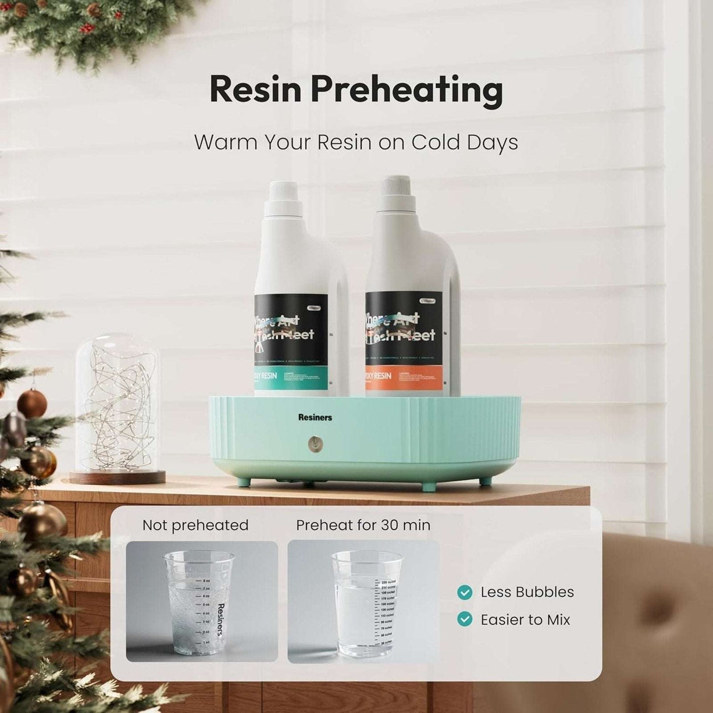 Resiners Smart Resin Curing Machine Cure Air w/ AI Smart Thermostat & Auto Timer
