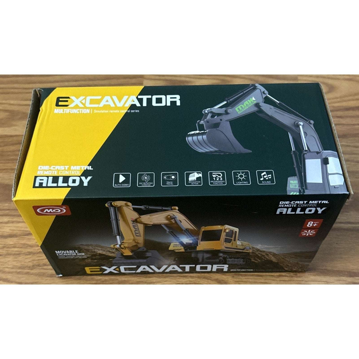 RC Excavator Toy Alloy Construction Vehicle Remote Control Digger Full Function