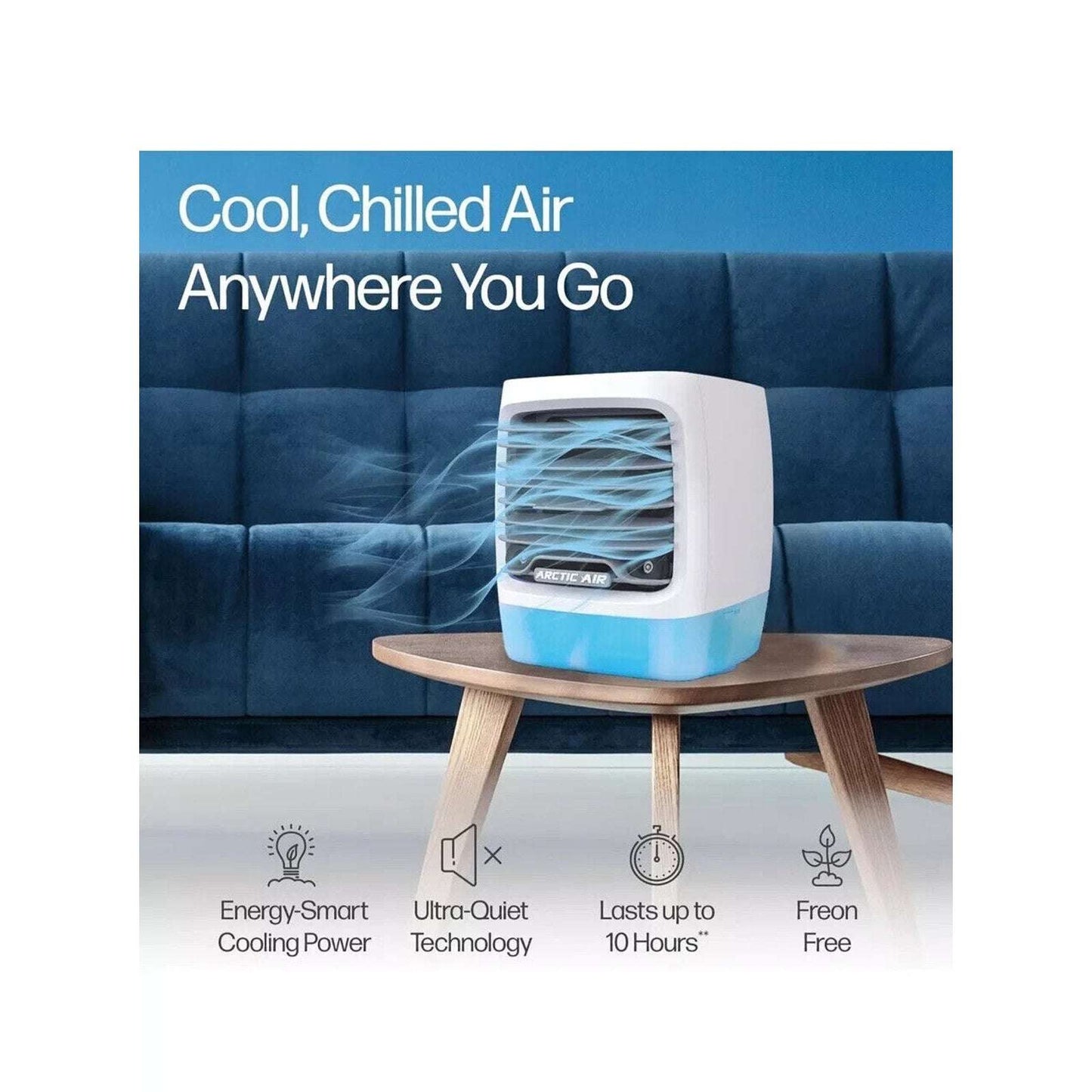 Arctic Air Chill Zone LED Evaporative Cooler 4 Adjustable Speeds, 8-Hour Cooling