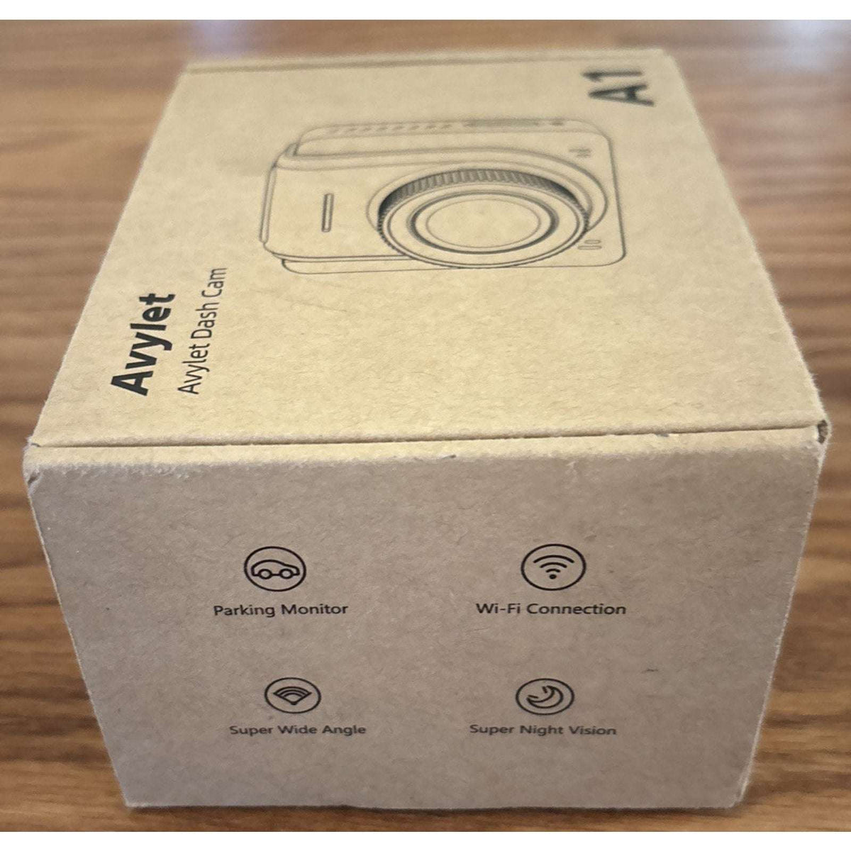 Avylet A1 Dash Cam WiFi 2K w/ APP, External GPS, WDR Night Vision, Loop Record +