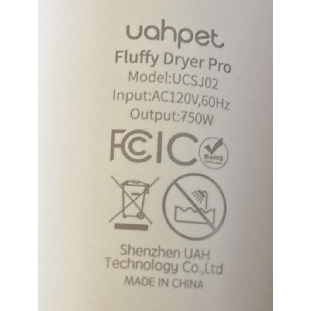 uahPet Fluffy Dog Dryer PRO NTC Smart Temperature Control, Low Noise, Quick Dry