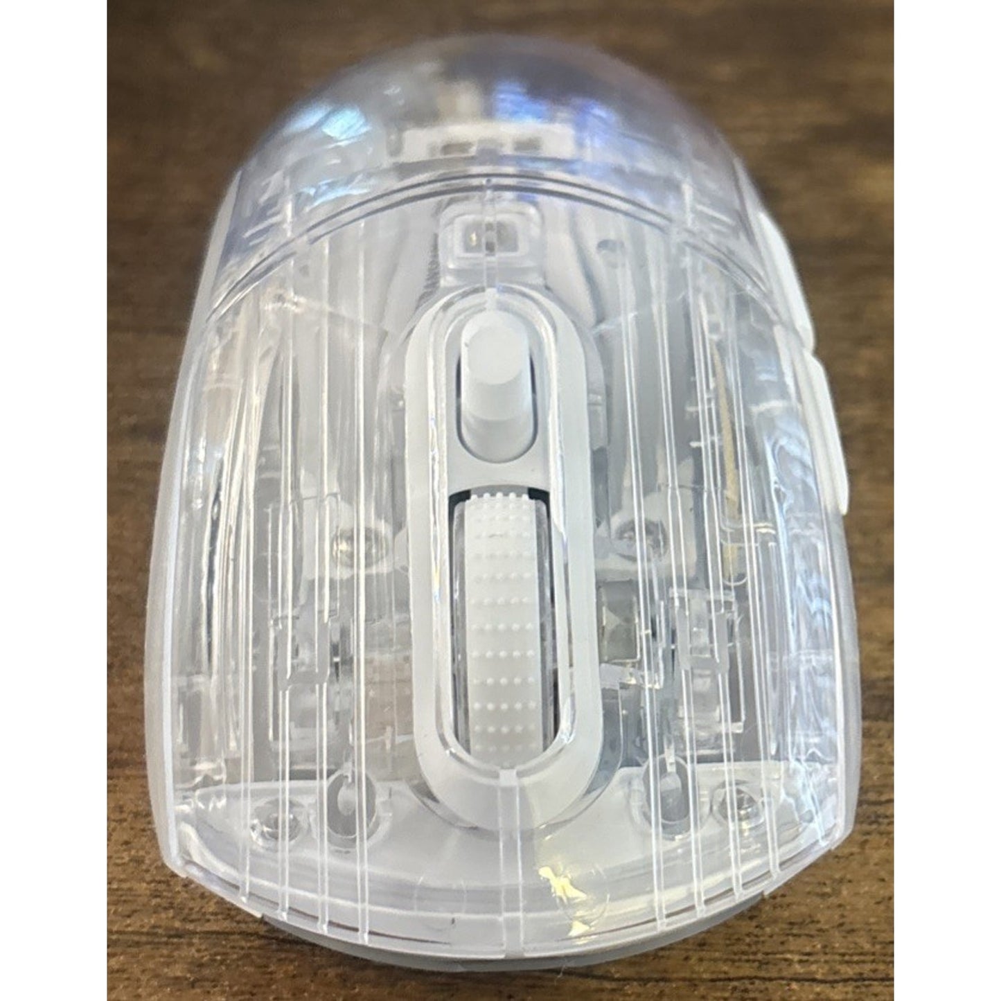 Transparent RGB Bluetooth Wireless Gaming Mouse, Dual Mode USB Computer Mouse