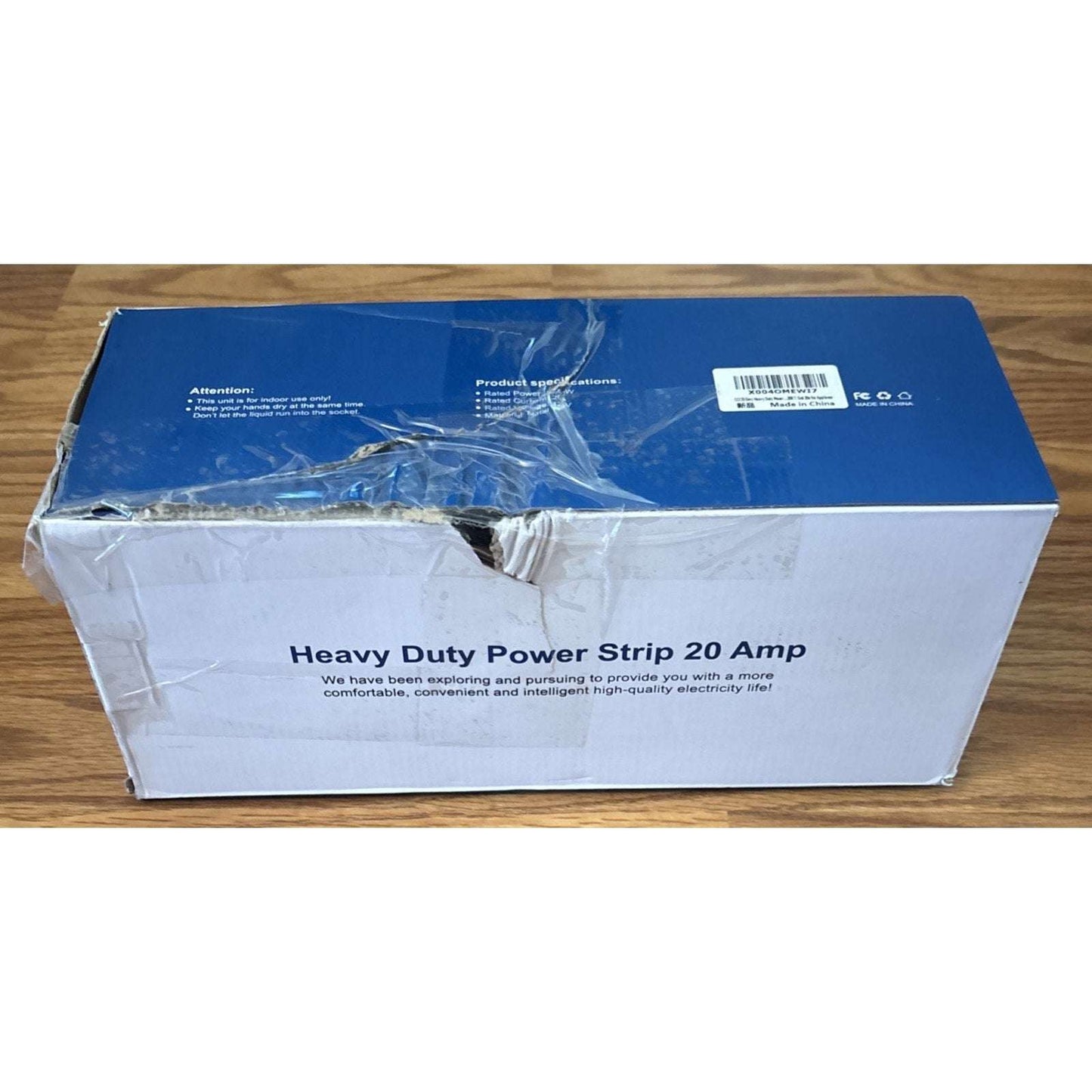 Heavy Duty Power Strip Surge Protector 20 AMP 8 Outlets 12 Gauge 20Ft Industrial
