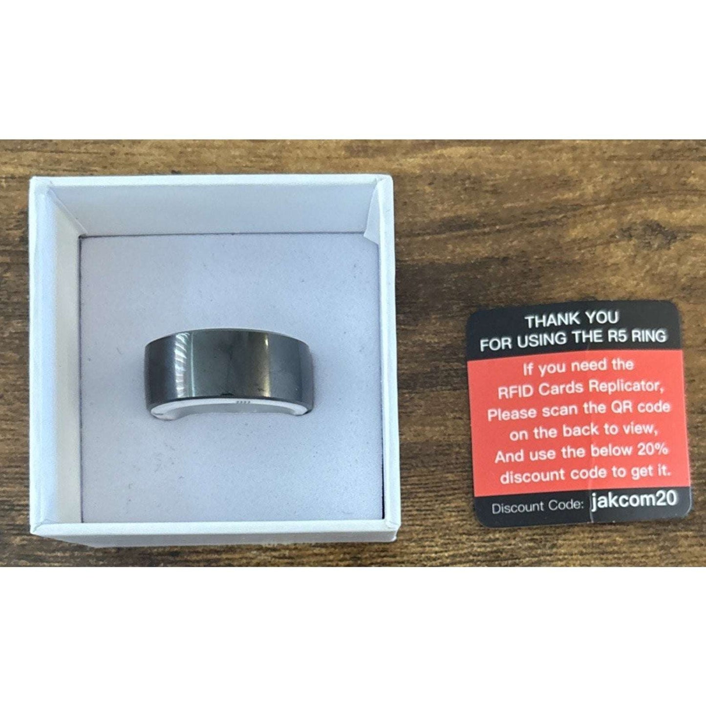 Jakcom R5 Smart Ring RFID Device NFC 125khz 13.56mhz IC/ID Rewritable 128GB Shar
