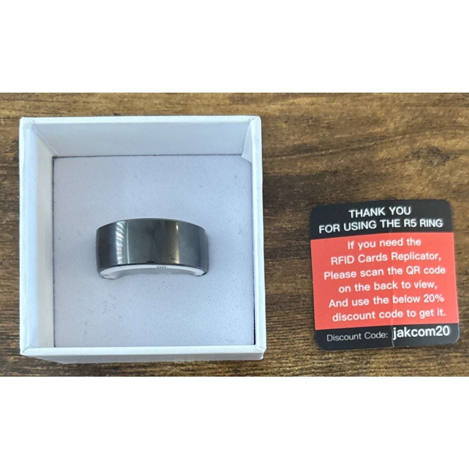 Jakcom R5 Smart Ring RFID Device NFC 125khz 13.56mhz IC/ID Rewritable 128GB Shar