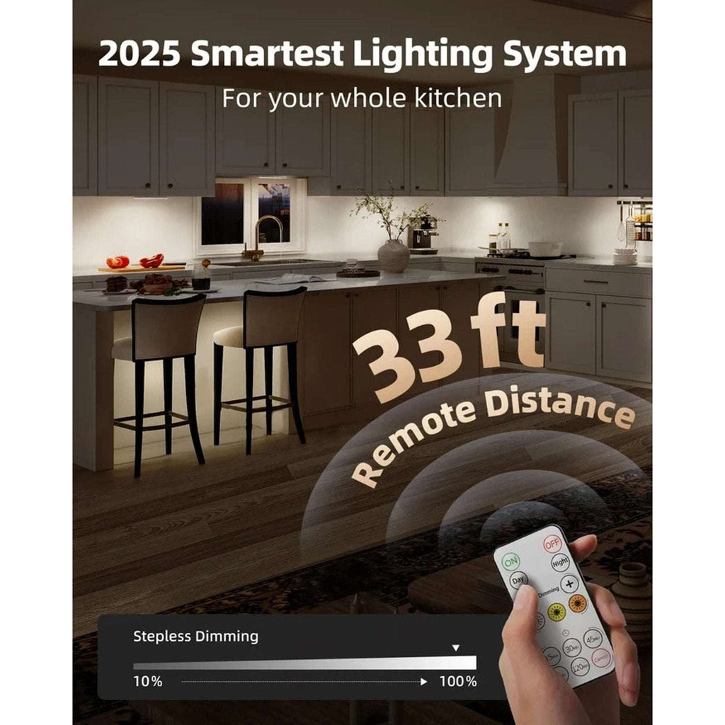 EZVALO Under Cabinet Lighting, 5Pk 10-Inch Rechargeable Motion Sensor w/ Remote
