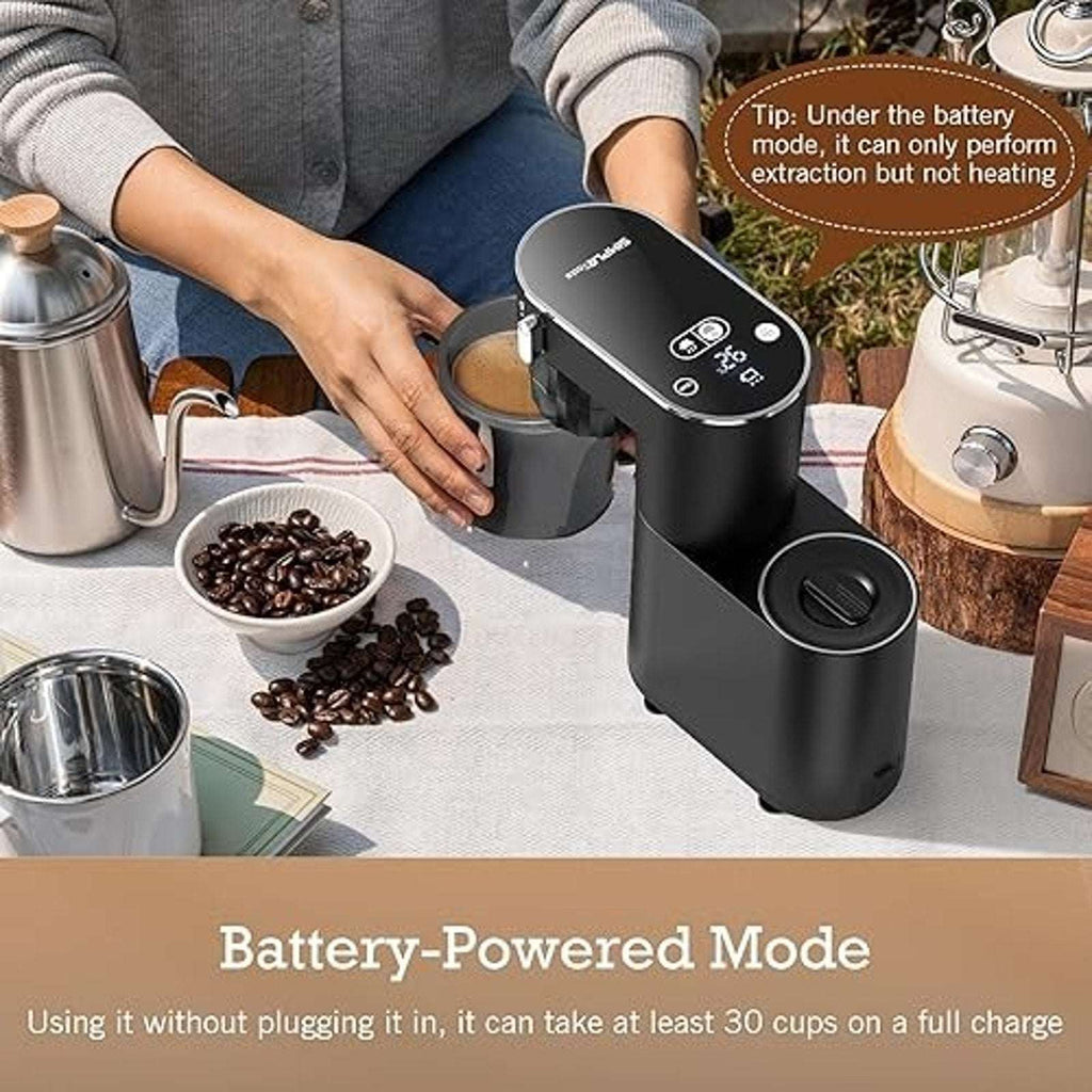 20-Bar Espresso Machine Hot & Iced Coffee Maker w Smart Touch, Dual Power Option