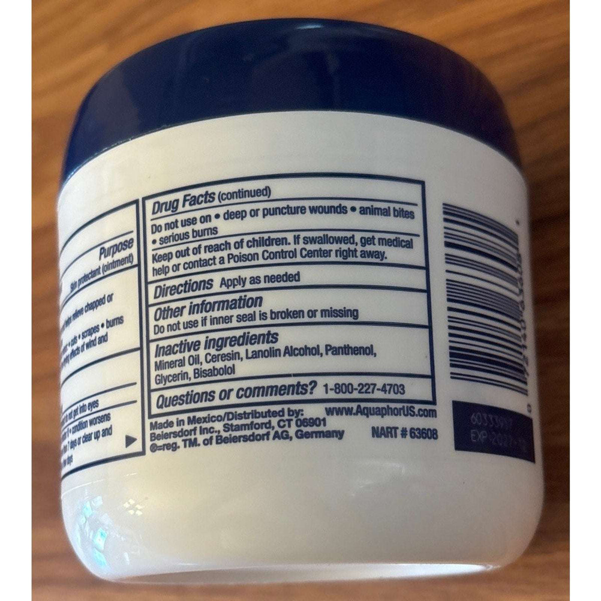 Aquaphor Healing Ointment Advanced Therapy Skin Protectant, 14 Oz Jar NEW
