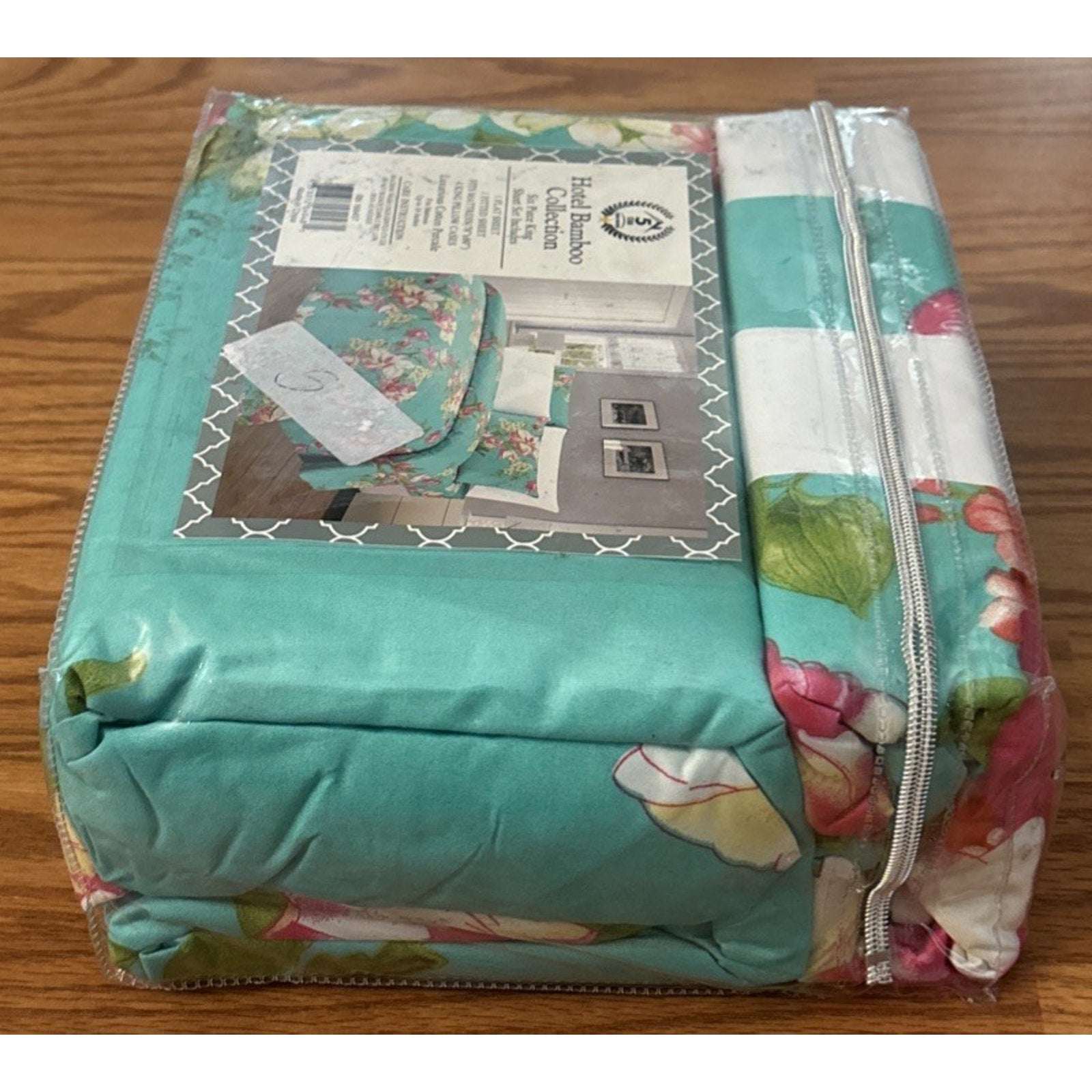 Hotel Bamboo Collection 1800 6-Piece KING Sheet Set Wrinkle-Free Tropical Floral