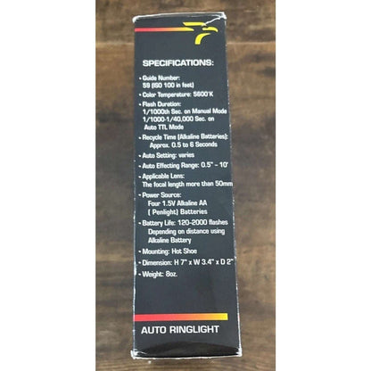 Phoenix Smart Auto Flash RF-59Mi TTL Hot Shoe Macro Ring Light Flash for Minolta