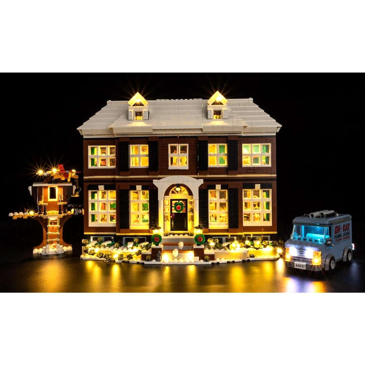 LED Light Kit for Lego Home Alone House 21330 - Upgraded Layered Lighting Design