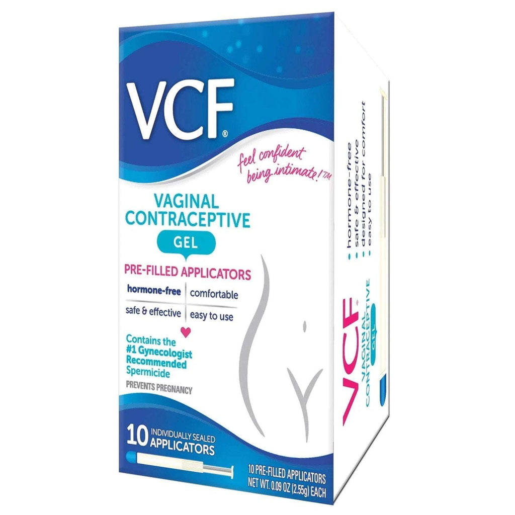 VCF Vaginal Contraceptive Gel Pre-Filled Applicators Hormone Free 10 Ct 2 Pack