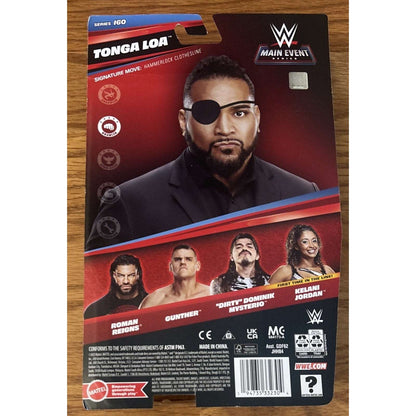 Tonga Loa (with Eye Patch) - WWE Main Event Series 160 Mattel Wrestling Figure