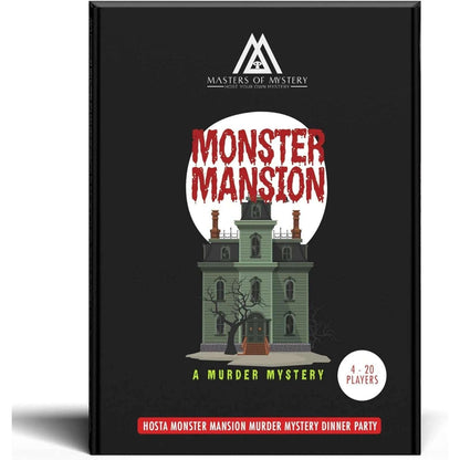 Masters of Misery Monster Mansion Murder Mystery Dinner Party Game 4-20 Players