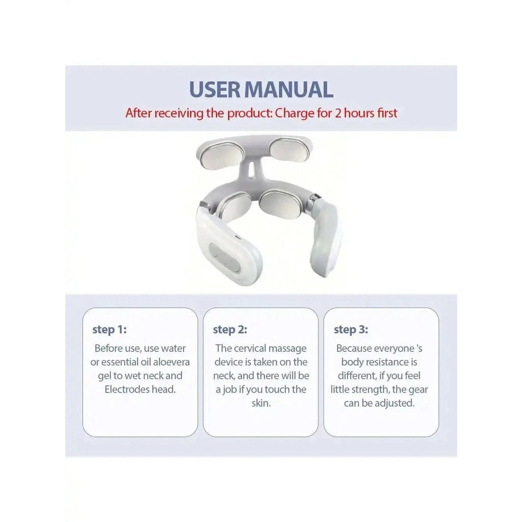 Vitality Magic Pro 2.0 Neck Massager, 4-Head, 6 Mode Massage, 16 Levels w/ Heat