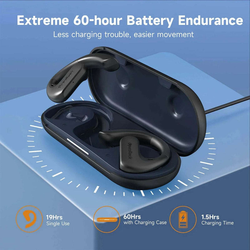 OpenRock S Open-Ear Air Conduction Earbuds Bluetooth 5.3 Wireless Over-Ear Cream