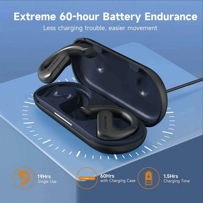 OpenRock S Open-Ear Air Conduction Earbuds Bluetooth 5.3 Wireless Over-Ear Cream