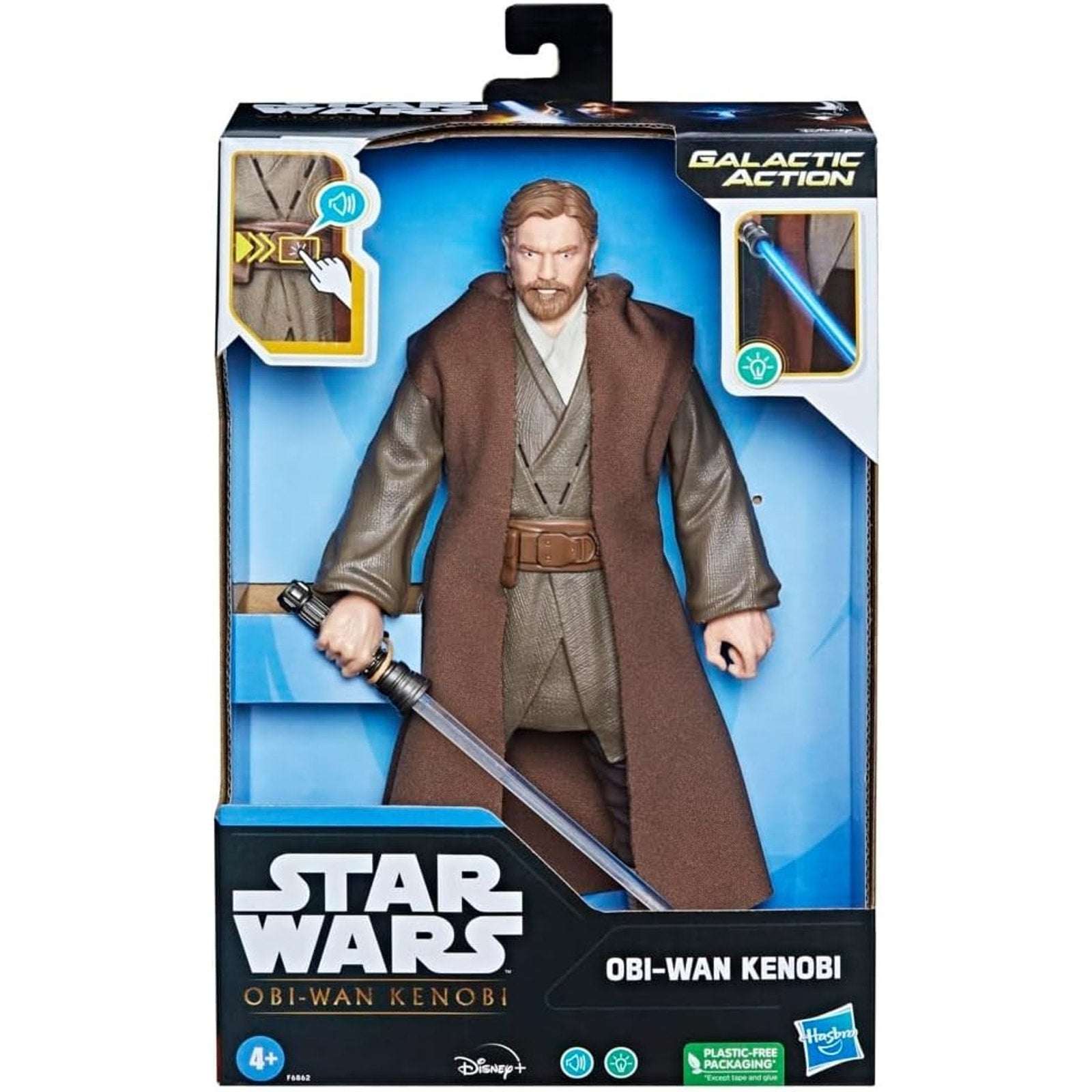 Star Wars Galactic Action Obi-Wan Kenobi 12" Interactive Figure – Lights & Sound