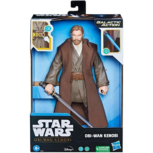 Star Wars Galactic Action Obi-Wan Kenobi 12" Interactive Figure – Lights & Sound