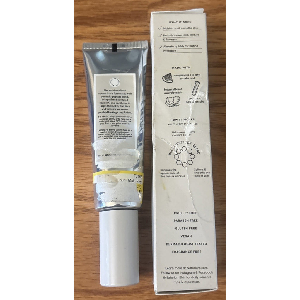 2x Naturium Multi-Peptide Moisturizer Anti-Aging + Vitamin C Panthenol 1.7 oz