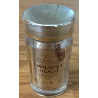 Daily UNSTUCK Me 100% PURE HIMALAYAN SHILAJIT 81% Fulvic Acid Lab Tested 60 Caps