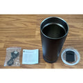 Stainless Steel Tumbler Bluetooth Speaker RGB Lights Rechargeable Travel Cup/Lid