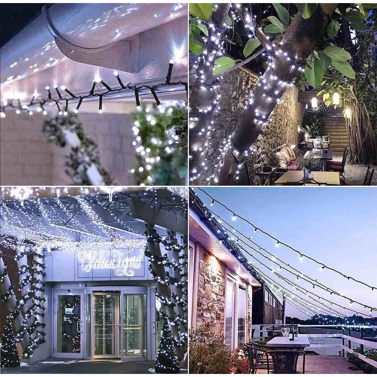 1800 LED Solar String Lights Outdoor Garden Party Patio Fairy Wedding Christmas