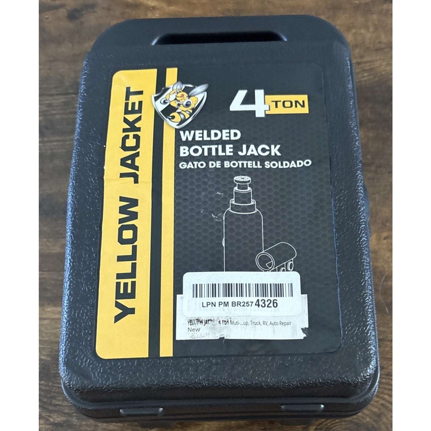 Torin 4Ton (8,000 LBs) Welded Bottle Jack, Yellow Jacket W/ Case, Safety Feature