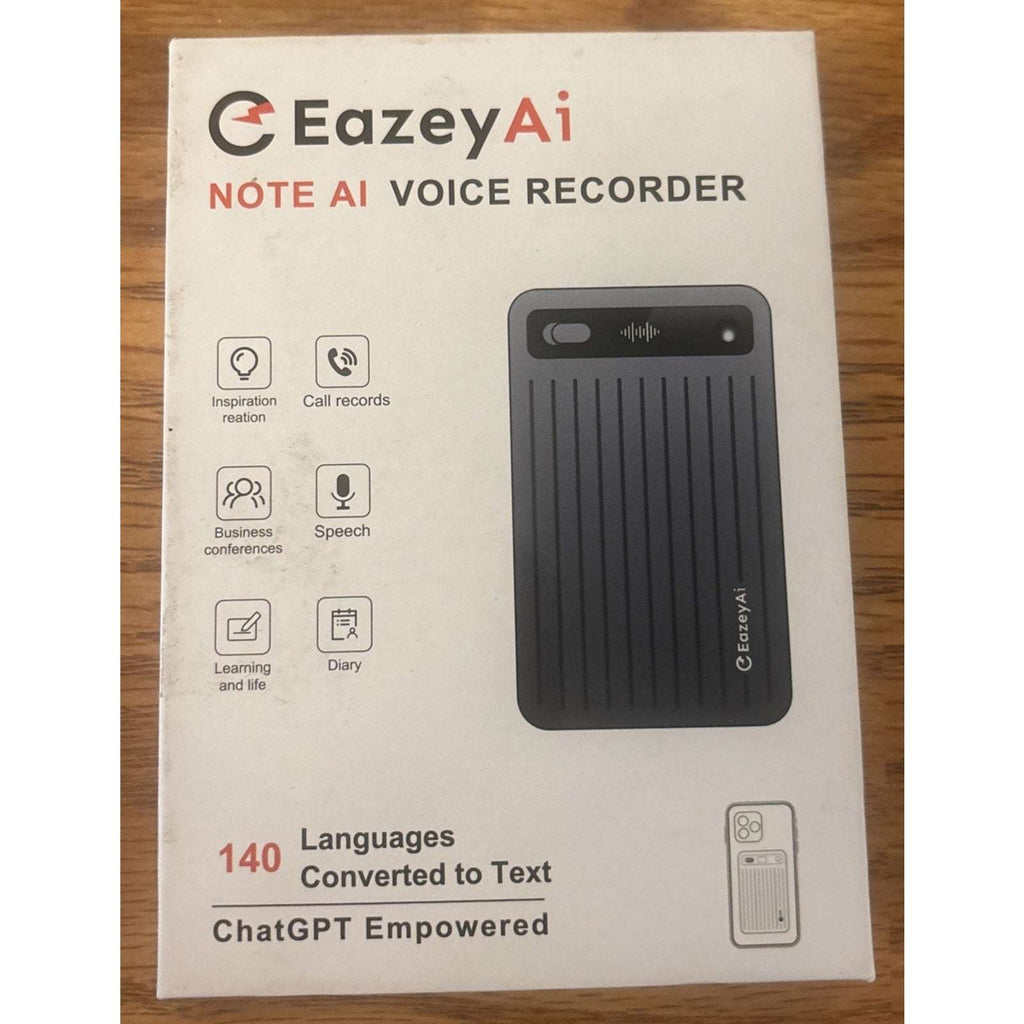 NOTE AI Voice Recorder, Transcribe & Summarize, 140 Languages Voice to Text 64GB