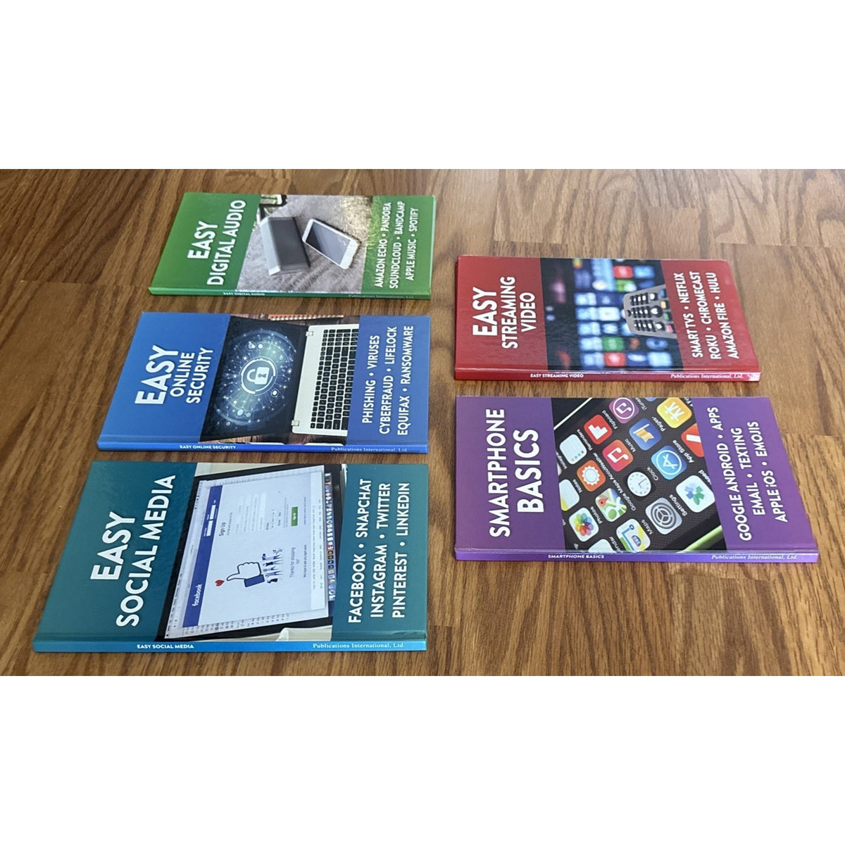 5 Book Lot Easy Tech Reference Books Online Security, Smartphones, Social Media+