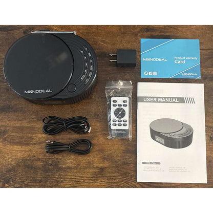 MONODEAL Portable Bluetooth Boombox CD Player, FM Radio, BT Speaker Transmitter