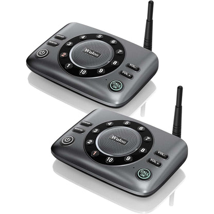Wuloo S600-P2 Full Duplex Two Way Audio Wireless Intercom System 5280ft Range