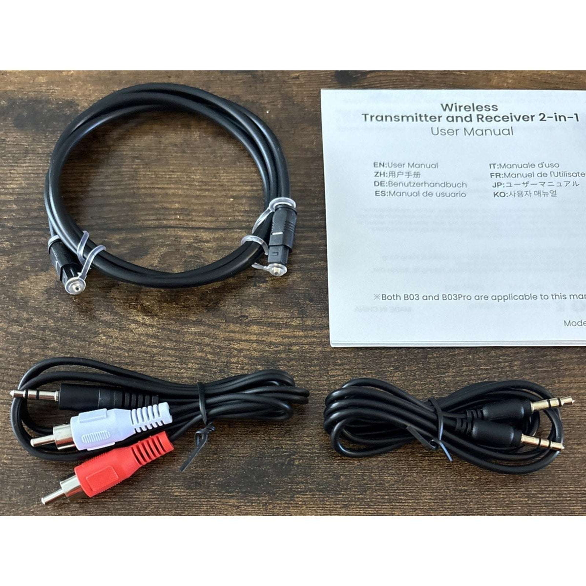 1Mii B03 Bluetooth 5.3 Wireless Transmitter & Receiver TV Home Stereo Headphones