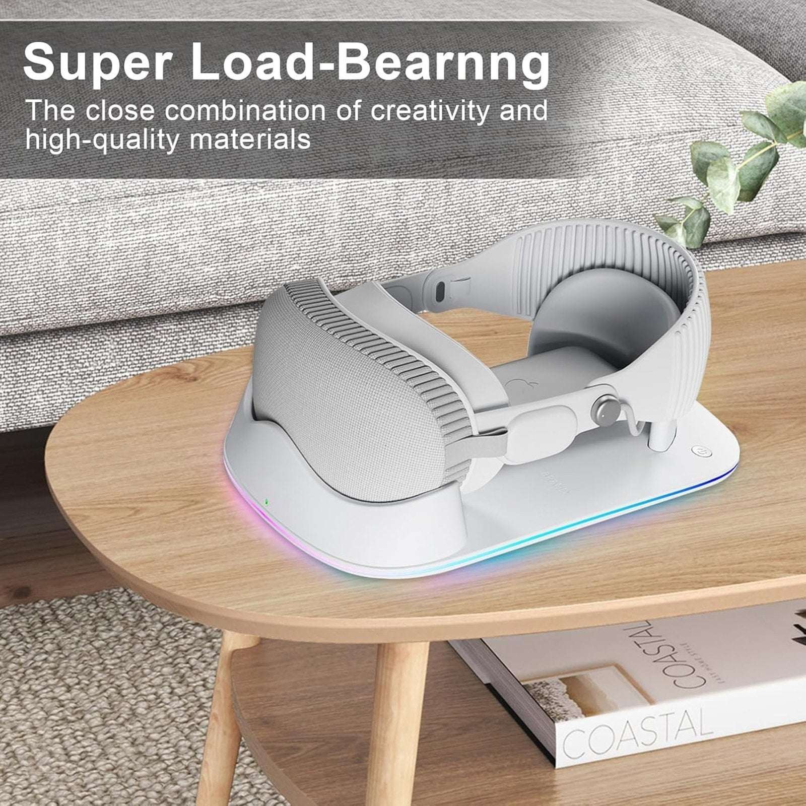 for Apple Vision Pro Magnetic Charging Dock Stand w/ AR Technology & RGB Light