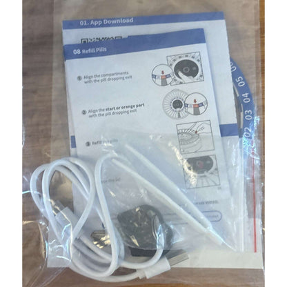 2025 Bluetooth Smart Pill Dispenser 31-Slots, Fingerprint & Mechanical Dual Lock