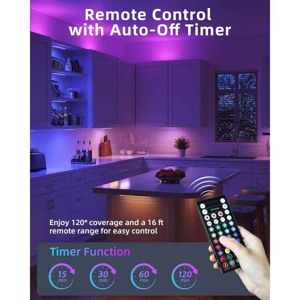EZVALO Under Cabinet Lighting, 6Pk RGBWW Rechargeable Motion Sensor - READ!