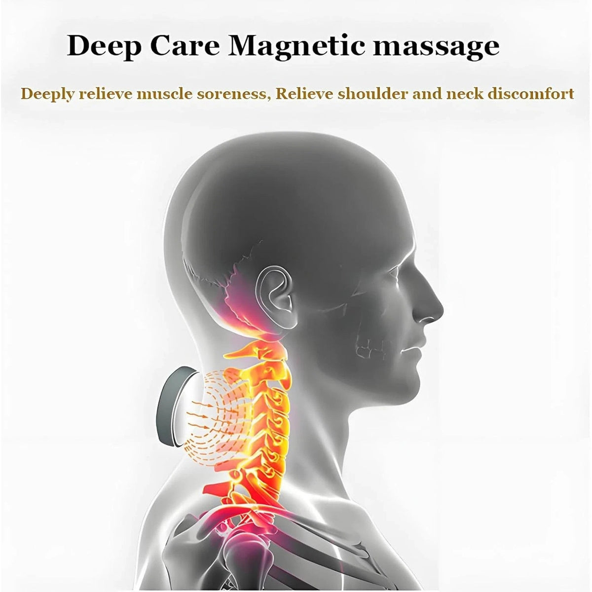 Vitality Magic Pro 2.0 Neck Massager, 4-Head, 6 Mode Massage, 16 Levels w/ Heat