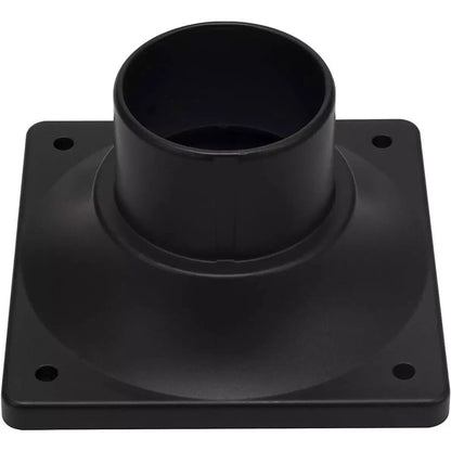 LIT-PaTH Outdoor Post Light Mounting Base 2-Pack Matte Black For Wet Locations