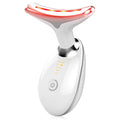 7-Color Anti-Aging Firming Face & Neck Massager w Heat EMS Red Light Beauty Devi
