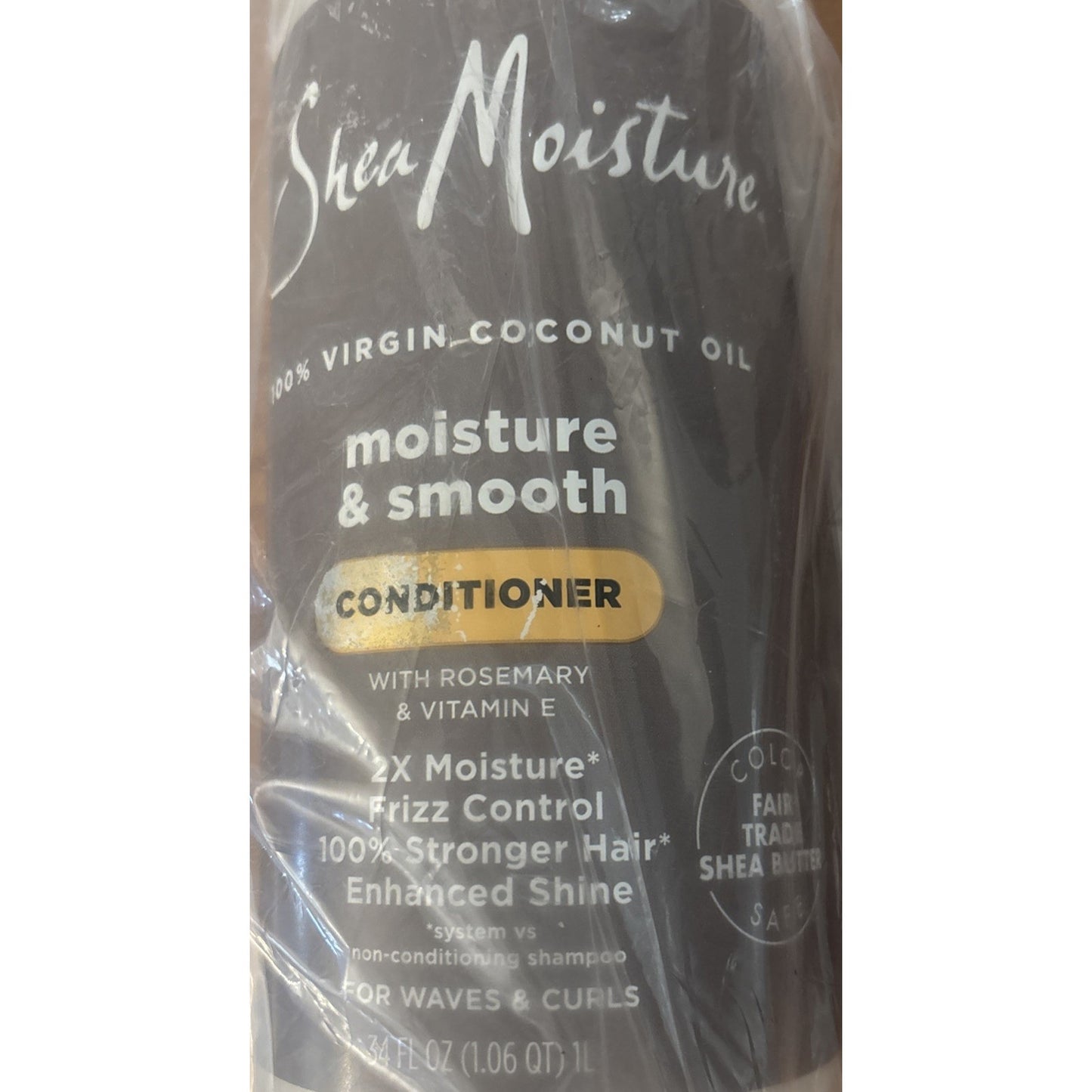 2x Shea Moisture Coconut Oil Moisture & Smooth Conditioner 34oz Rosemary + Vit E